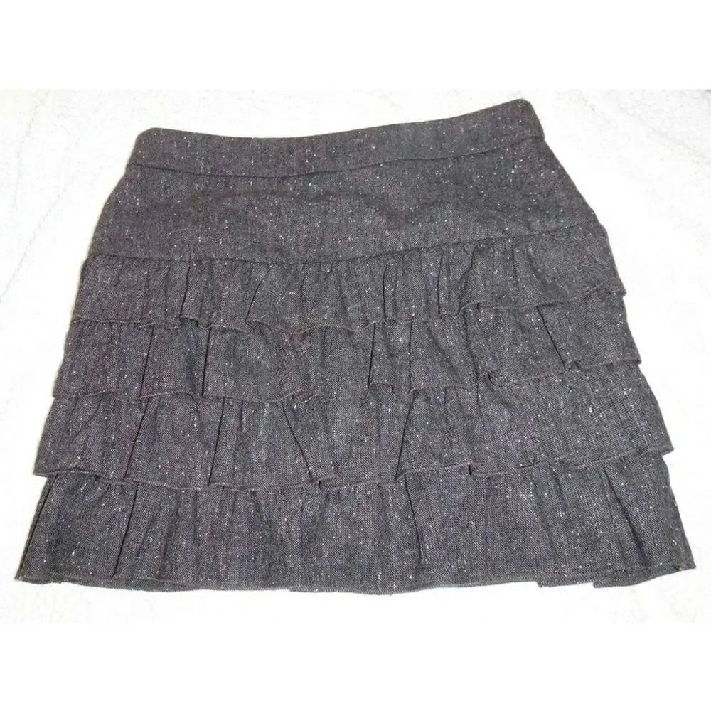 Ann Taylor Loft wool ruffle mini-skirt - NWT